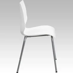 Folding & Stacking*Flash Furniture HERCULES Series Plastic Stack Chair with Lumbar Support, White (RUT288WH)