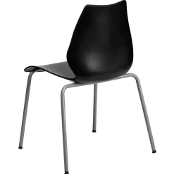 Folding & Stacking*Flash Furniture HERCULES Series Plastic Stacking Chair, Black (RUT288BK)