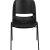 Folding & Stacking*Flash Furniture Hercules Shell Ergonomic Stack Chair With Black Frame and 14" Seat, Black, 15/Pack