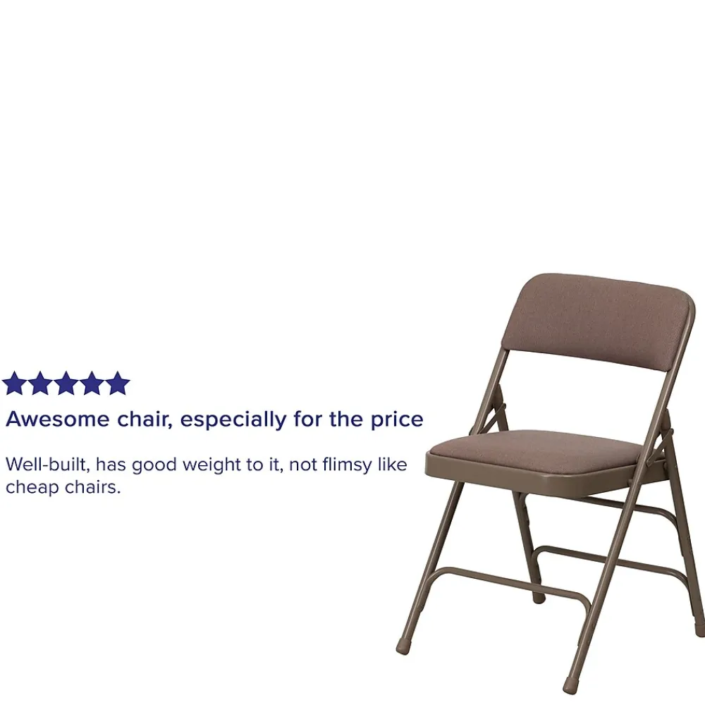 Folding & Stacking*Flash Furniture Hercules Banquet/Reception Folding Fabric Chairs, Beige, 4/Pack (BELNICK INC (NSP))