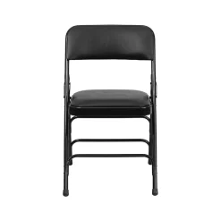Folding & Stacking*Flash Furniture HERCULESâ„¢ Curved Triple Braced Vinyl Armless Folding Chair, Black, 12/Pack (12HAMC309AVBK)
