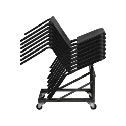 Folding & Stacking*Flash Furniture HERCULES™ Polypropylene Stackable Melody Band/Music Chair, Black, 12/Pack