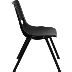 Folding & Stacking*Flash Furniture HERCULES Series Plastic Shell Stack Chair, Black (RUTEO1BK)
