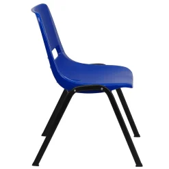 Folding & Stacking*Flash Furniture HERCULES Series Plastic Shell Stack Chair, Blue/Black (RUTEO1BL)