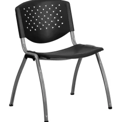 Folding & Stacking*Flash Furniture HERCULES Series Plastic Stack Chair, Black (RUTF01ABK)