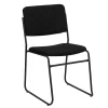 Folding & Stacking*Flash Furniture HERCULES Series Fabric Stacking Chair with Sled Base, Black (XU8700BLKB30)