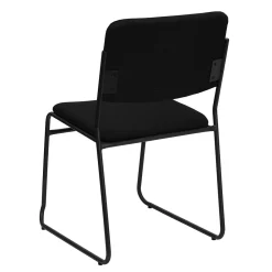 Folding & Stacking*Flash Furniture HERCULES Series Fabric Stacking Chair with Sled Base, Black (XU8700BLKB30)
