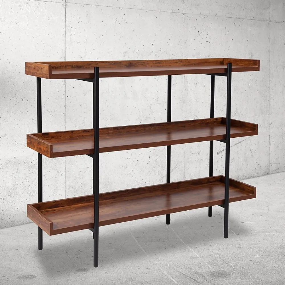 Bookcases*Flash Furniture HERCULES Series 18" Storage Shelf, Rustic (JN2542B3)