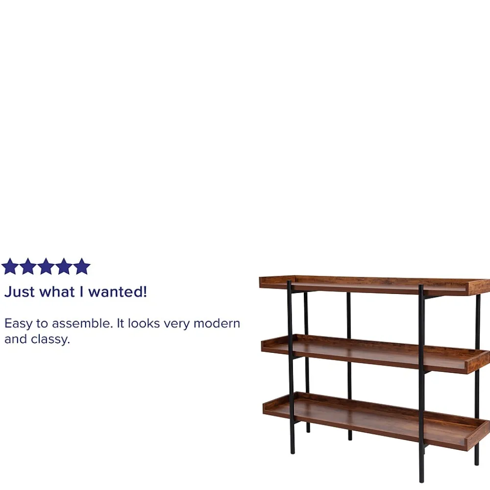 Bookcases*Flash Furniture HERCULES Series 18" Storage Shelf, Rustic (JN2542B3)