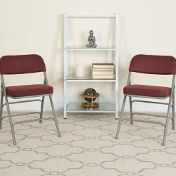 Folding & Stacking*Flash Furniture HERCULES Series Fabric Folding Chair, Burgundy, 2/Pack (2AWMC320AFBG)