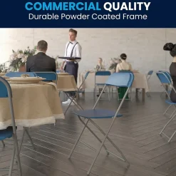 Folding & Stacking*Flash Furniture HERCULES Series Plastic Banquet/Reception Chair, Blue, 2/Pack (2LEL3BLUE)