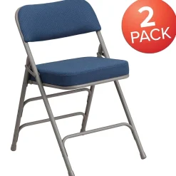 Folding & Stacking*Flash Furniture HERCULES Series Fabric Folding Chair, Navy, 2/Pack (2AWMC320AFNVY)
