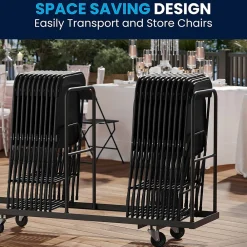 Folding & Stacking*Flash Furniture HERCULES Series Plastic Banquet/Reception Chair, Black, 2/Pack (2LEL3BLACK)