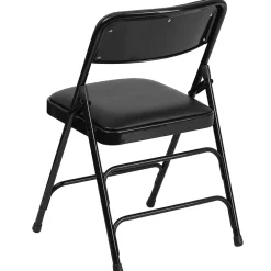 Folding & Stacking*Flash Furniture HERCULES Series Vinyl Folding Chair, Black, 2/Pack (2HAMC309AVBK)