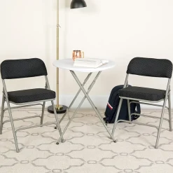 Folding & Stacking*Flash Furniture HERCULES Series Fabric Folding Chair, Black, 2/Pack (2AWMC320AFBK)