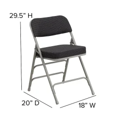 Folding & Stacking*Flash Furniture HERCULES Series Fabric Folding Chair, Black, 2/Pack (2AWMC320AFBK)