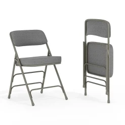Folding & Stacking*Flash Furniture HERCULES Series Fabric Folding Chair, Gray, 2/Pack (2HAMC320AFGRY)