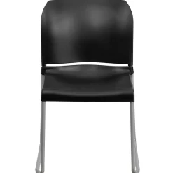 Folding & Stacking*Flash Furniture HERCULES 8Full Back Stack Chairs W/Sled Base, Black, 20/Pack