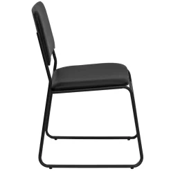 Folding & Stacking*Flash Furniture HERCULES Series Vinyl Stacking Chair with Sled Base, Black (XU8700BLKBVYL30)