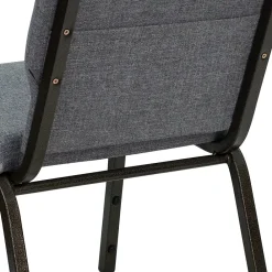 Folding & Stacking*Flash Furniture HERCULES Series Fabric Stacking Church Chair, Gray/Gold Vein Frame (XUCH60096BEIJGY)