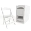Folding & Stacking*Flash Furniture HERCULES™ Vinyl Armless Folding Chair, White, 20/Pack (20L3L1WHITE)