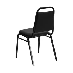 Folding & Stacking*Flash Furniture HERCULES™ 18"H Vinyl Black Frame Trapezoidal Back Banquet Chair, Black, 20/Pack (20FDBHF2BKVYL)