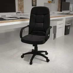 Office Chairs*Flash Furniture Holly Vinyl Swivel High Back Executive Office Chair, Black (H8021)