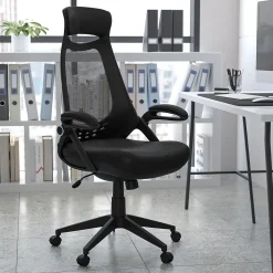 Office Chairs*Flash Furniture Ivan Ergonomic Mesh Swivel High Back Executive Office Chair, Black (HL0018)