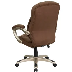 Office Chairs*Flash Furniture Jessie Ergonomic Microfiber Swivel High Back Executive Office Chair, Brown (GO725BN)