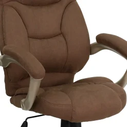 Office Chairs*Flash Furniture Jessie Ergonomic Microfiber Swivel High Back Executive Office Chair, Brown (GO725BN)