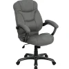 Office Chairs*Flash Furniture Jessie Ergonomic Microfiber Swivel High Back Executive Office Chair, Gray (GO725GY)