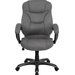 Office Chairs*Flash Furniture Jessie Ergonomic Microfiber Swivel High Back Executive Office Chair, Gray (GO725GY)