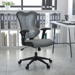 Office Chairs*Flash Furniture Kale Ergonomic Mesh Swivel High Back Executive Office Chair, Gray (BLZP806GY)