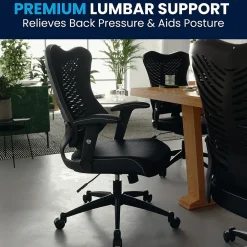 Office Chairs*Flash Furniture Kale Ergonomic Mesh Swivel High Back Executive Office Chair, Black (BLZP806BK)