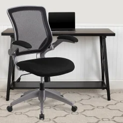 Ergonomic Chairs*Flash Furniture Kale Ergonomic Mesh Swivel Mid-Back Task Office Chair, Black (BLZP8805BK)