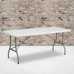 Folding Tables*Flash Furniture Kathryn Folding Table, 72" x 30", Granite White (RB3072FH)
