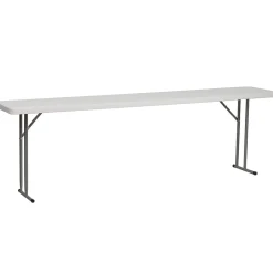 Folding Tables*Flash Furniture Kathryn Folding Table, 96" x 18", Granite White (RB1896)