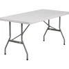 Folding Tables*Flash Furniture Kathryn Folding Table, 60" x 30", Granite White (RB3060)
