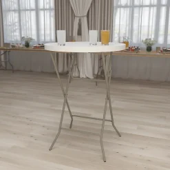 Folding Tables*Flash Furniture Kathryn Folding Table, 31.5" x 31.5", Granite White (RB32RBARGW)