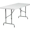 Folding Tables*Flash Furniture Kathryn Folding Table, 72" x 30", Granite White (RB3072ADJ)