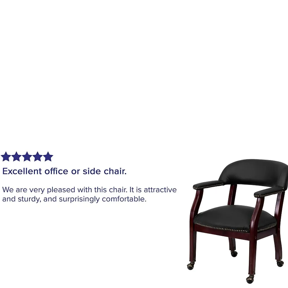 Office Chairs*Flash Furniture Leather Conference Chair, Black (BZ100LFBKLEA)