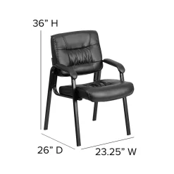Office Chairs*Flash Furniture LeatherSoft Executive Chair, Black (BT-1404-BKGY-GG)