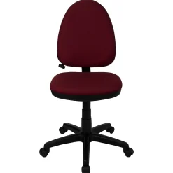 Office Chairs*Flash Furniture Linus Armless Ergonomic Fabric Swivel Mid-Back Multifunction Task Office Chair, Burgundy (WLA654MGBY)