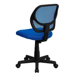 Office Chairs*Flash Furniture Neri Armless Ergonomic Mesh Swivel Low Back Task Office Chair, Blue (WA3074BL)