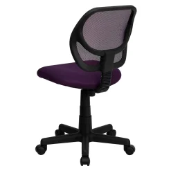 Office Chairs*Flash Furniture Neri Armless Ergonomic Mesh Swivel Low Back Task Office Chair, Purple (WA3074PUR)