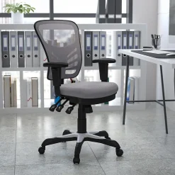 Ergonomic Chairs*Flash Furniture Nicholas Ergonomic Mesh Swivel Mid-Back Multifunction Executive Office Chair, (HL0001GY) Gray