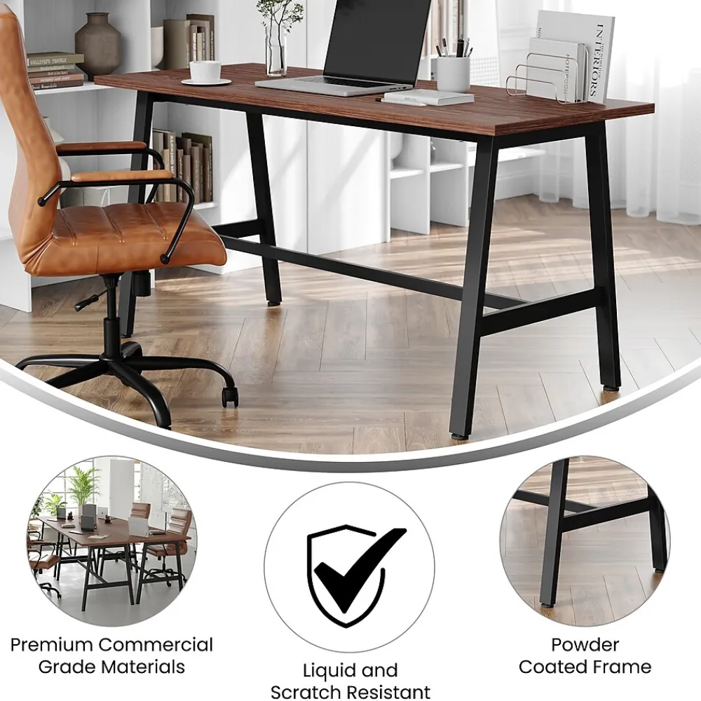 Conference Room Tables*Flash Furniture Redmond 60"W x 24"D Conference Table, Laminate, Walnut (MTM6024WLTABF)