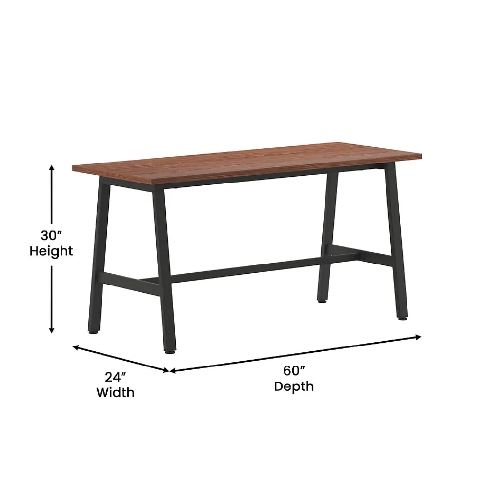 Conference Room Tables*Flash Furniture Redmond 60"W x 24"D Conference Table, Laminate, Walnut (MTM6024WLTABF)