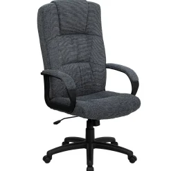 Office Chairs*Flash Furniture Rochelle Fabric Swivel High Back Executive Office Chair, Gray (BT9022BK)
