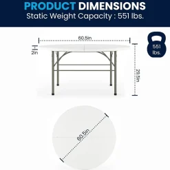 Folding Tables*Flash Furniture Scarborough Folding Table, 60.5